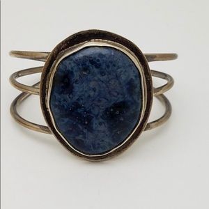STERLING CUFF BRACELET- Signed JLK, small wrist
